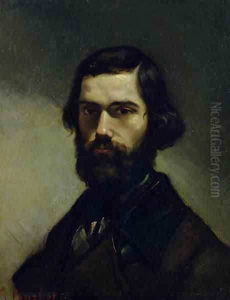 Portrait of Jules Valles (1832-85) c.1861 Oil Painting by Gustave Courbet