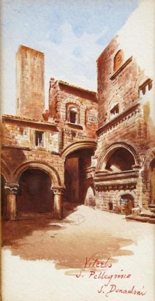 Viterbo, San Pellegrino Oil Painting by Stefano Donadoni