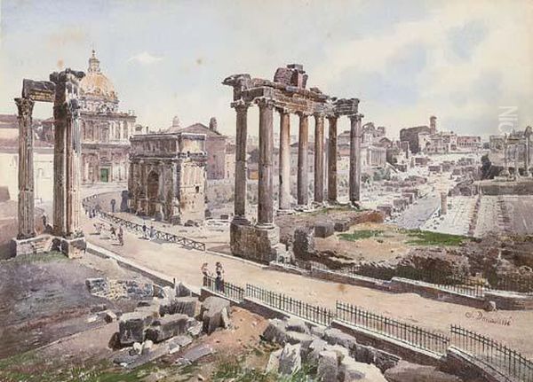 Foro Romano Oil Painting by Stefano Donadoni