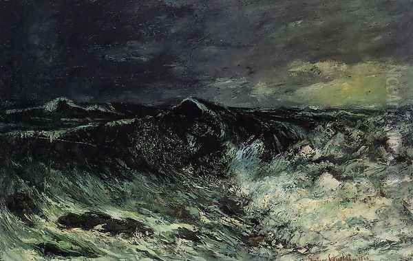 The Wave 2 Oil Painting by Gustave Courbet