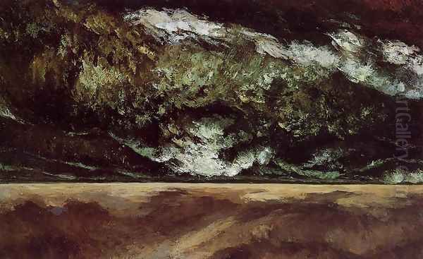 The Angry Sea 2 Oil Painting by Gustave Courbet