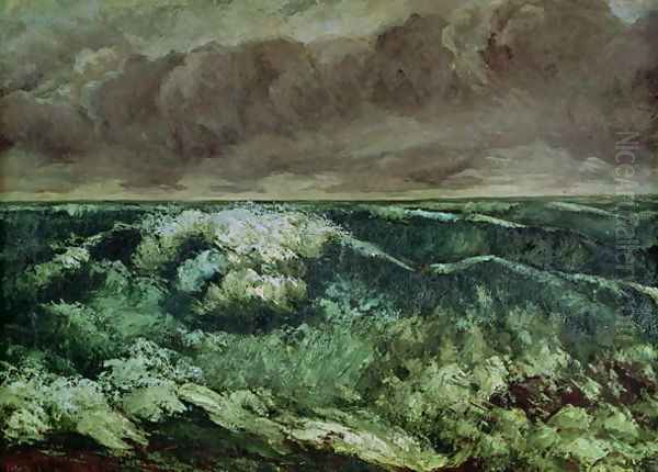 The Wave, after 1870 Oil Painting by Gustave Courbet