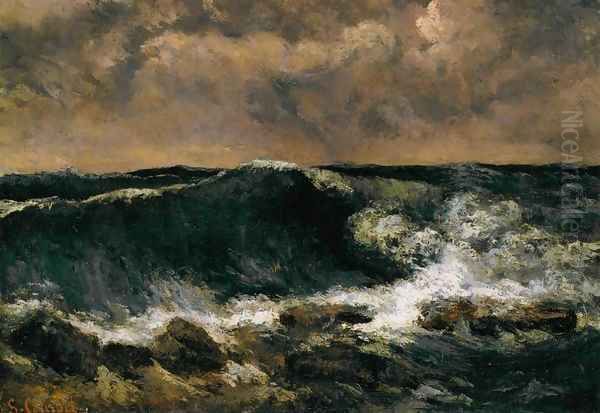 The Wave Oil Painting by Gustave Courbet