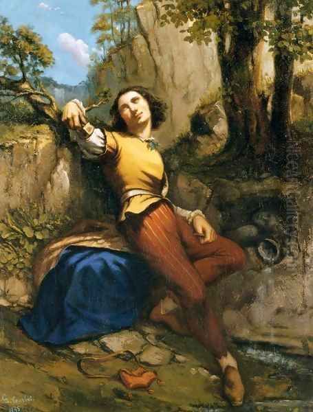 The Sculptor Oil Painting by Gustave Courbet