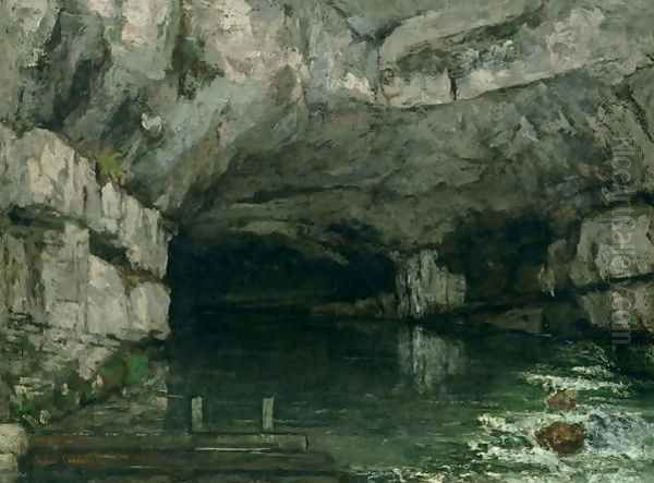 The Grotto of the Loue 1864 Oil Painting by Gustave Courbet