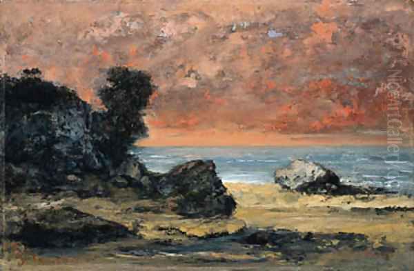 Aprs l'orage, Marine (After the Storm) Oil Painting by Gustave Courbet