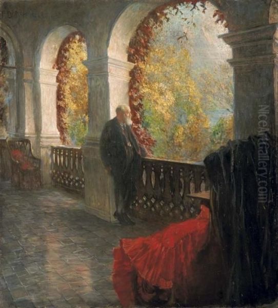 Riflessi D'autunno Oil Painting by Ferdinand Dorsch