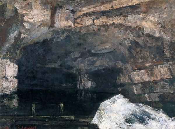 The Source of the Loue 2 Oil Painting by Gustave Courbet