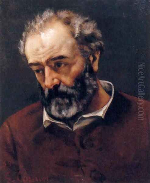 Portrait of Chenavard Oil Painting by Gustave Courbet