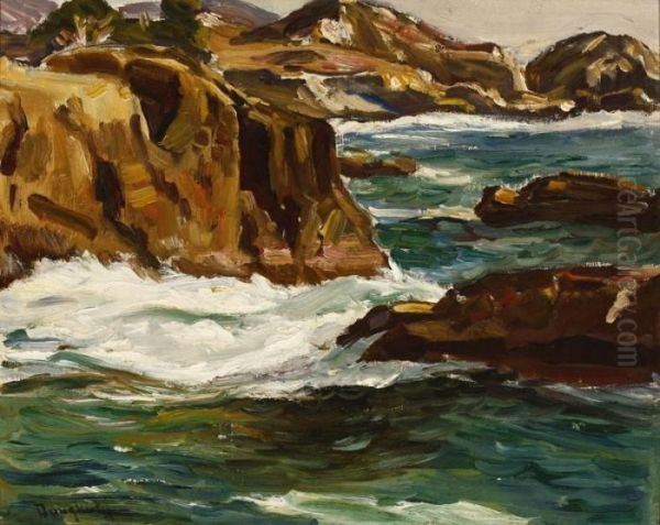 Rock Strewn Shore Oil Painting by Paul Dougherty