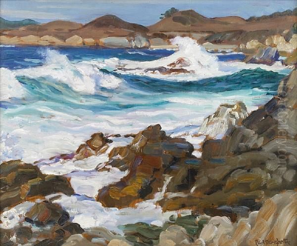 Carmel Headlands Oil Painting by Paul Dougherty