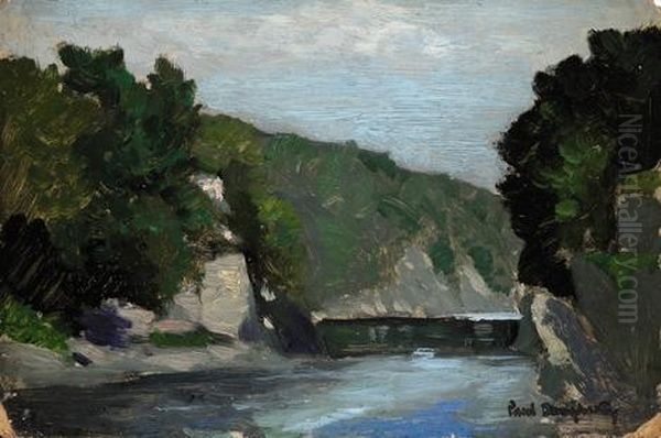 River Landscape Oil Painting by Paul Dougherty