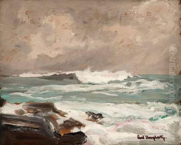 Grey Seas Oil Painting by Paul Dougherty