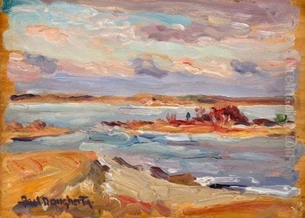 Sunset Over The Coast Oil Painting by Paul Dougherty