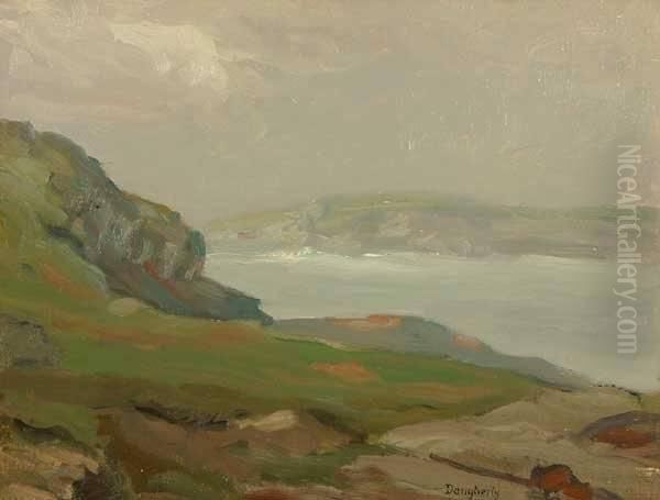 N.a. Coastal - Monhegan Island S L/r: Dougherty O/b 12x16 Oil Painting by Paul Dougherty