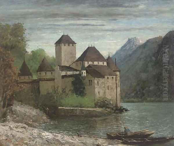 Le Chateau de Chillon Oil Painting by Gustave Courbet