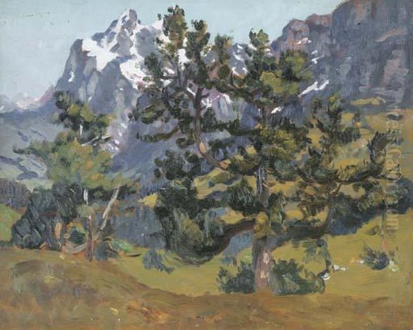 Rocky Peak Oil Painting by Paul Dougherty