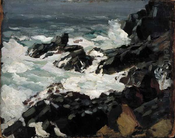 Storm On The North Coast Oil Painting by Paul Dougherty