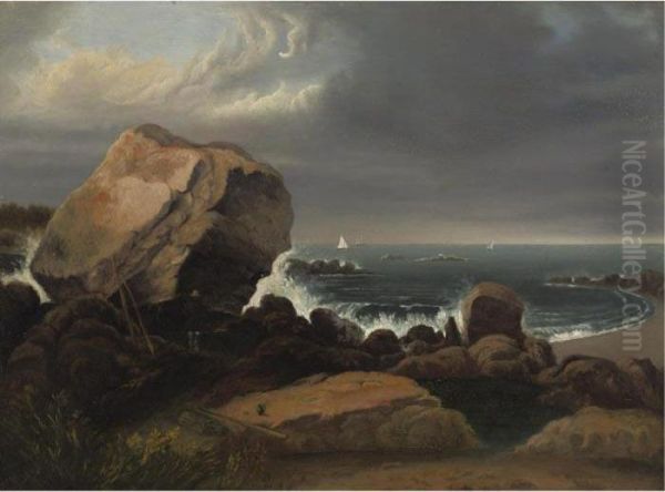 Scituate Beach, Massachusetts Oil Painting by Thomas Doughty