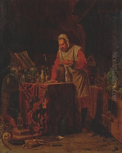 The Apothecary Oil Painting by William Fettes Douglas