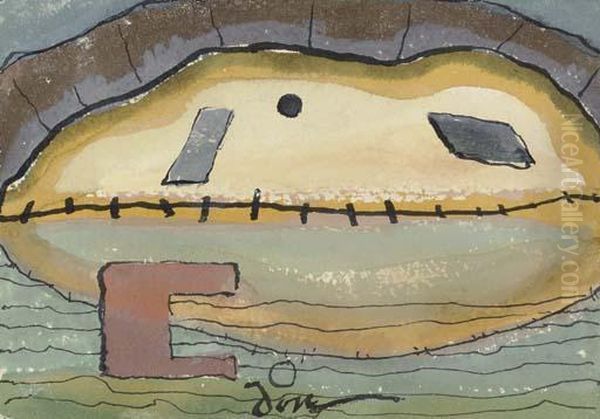 Harbor Bank Oil Painting by Arthur Garfield Dove