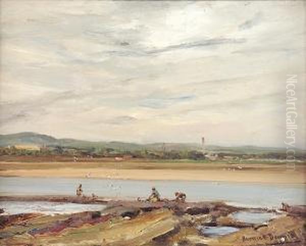 Belhaven Bay, Dunbar Oil Painting by Patrick Downie