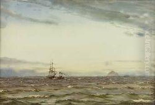 Shipping Off Ailsa Craig Oil Painting by Patrick Downie