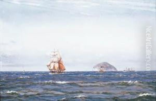 Summer Weather Off Ailsa Craig, Ayrshire Oil Painting by Patrick Downie