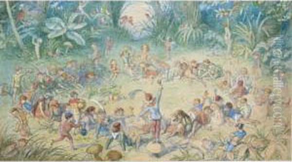 The Fairy Ring Oil Painting by Richard Doyle