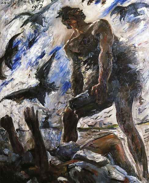 Cain Oil Painting by Lovis (Franz Heinrich Louis) Corinth