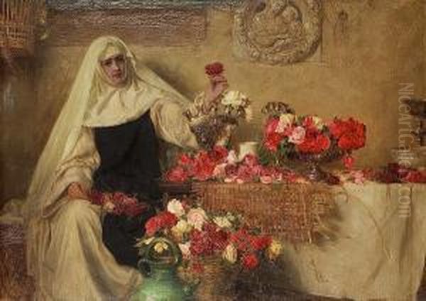 For Saint Dorothea's Day Oil Painting by Herbert James Draper