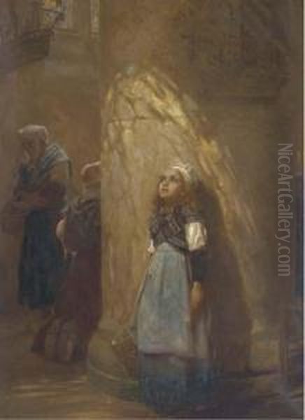 The Golden Rays Oil Painting by Herbert James Draper