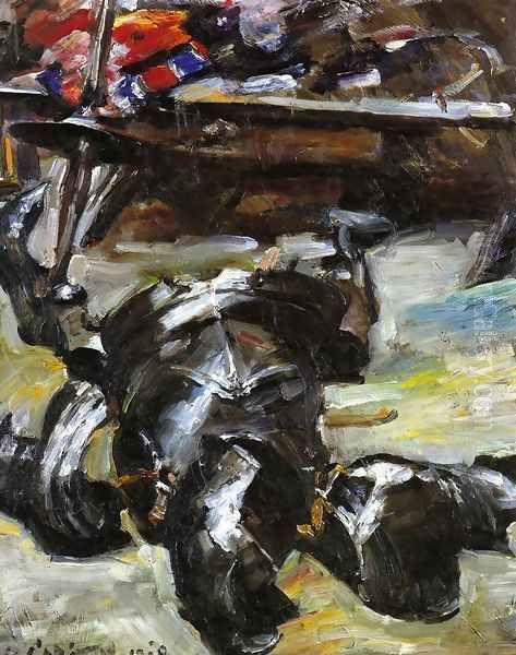 Armour in the Studio Oil Painting by Lovis (Franz Heinrich Louis) Corinth