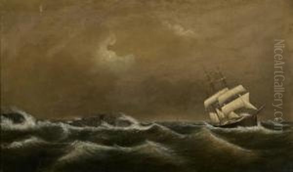 Stormy Sea Oil Painting by Clement Drew