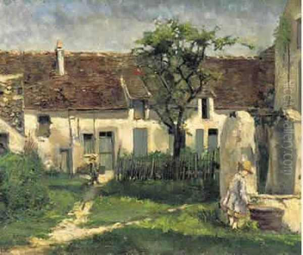 La Lessive Oil Painting by Dreyfus-Lemaitre Henri