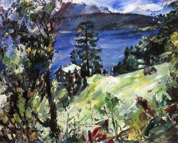 Walchensee Landscape Oil Painting by Lovis (Franz Heinrich Louis) Corinth