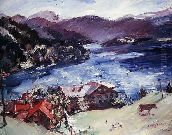 Walchensee, 1921 Oil Painting by Lovis (Franz Heinrich Louis) Corinth