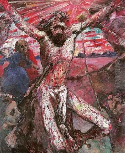 The Red Christ, 1922 Oil Painting by Lovis (Franz Heinrich Louis) Corinth