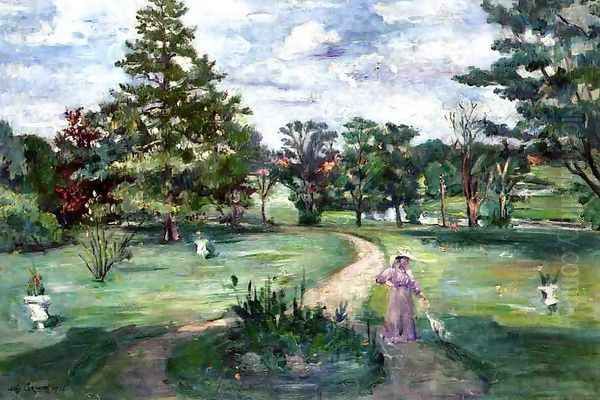 Schlosspark Oil Painting by Lovis (Franz Heinrich Louis) Corinth