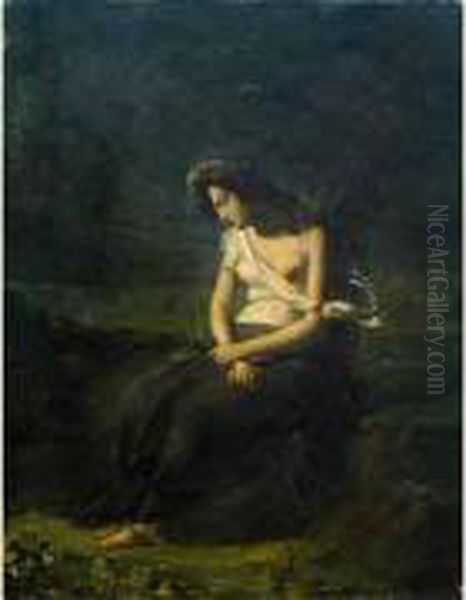 Madeleine Repentante. Oil Painting by Martin Drolling Oberbergheim