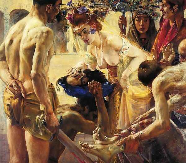 Salome, Second Version Oil Painting by Lovis (Franz Heinrich Louis) Corinth