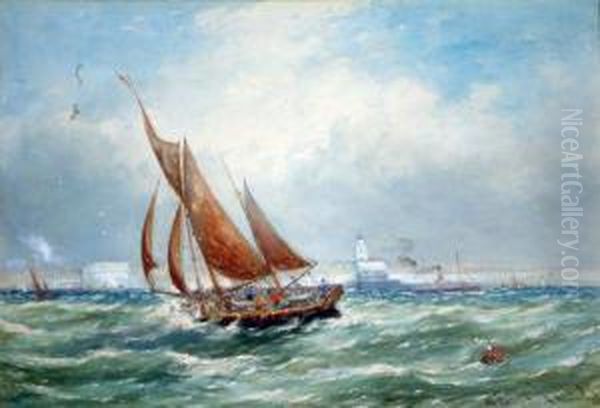 Off Portsmouth Oil Painting by Malcolm Drummond