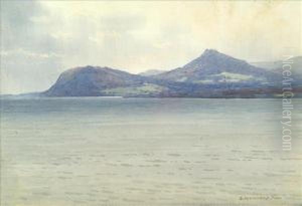 Ben Lettery, Connemara Killary, Connemara Oil Painting by George, Captain Drummond-Fish