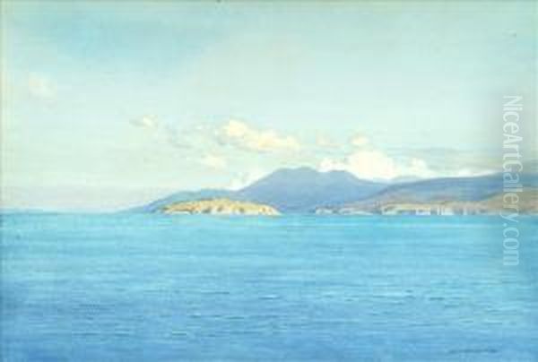 Crowlin Island Oil Painting by George, Captain Drummond-Fish