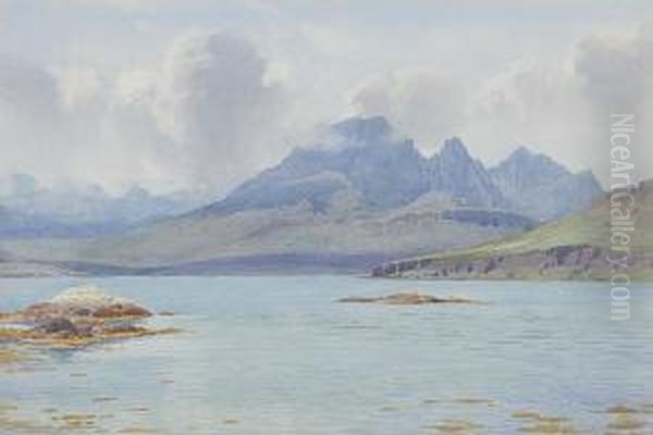 Highland Loch Oil Painting by George, Captain Drummond-Fish