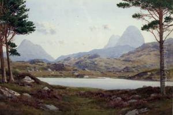 Lough Corrib Oil Painting by George, Captain Drummond-Fish