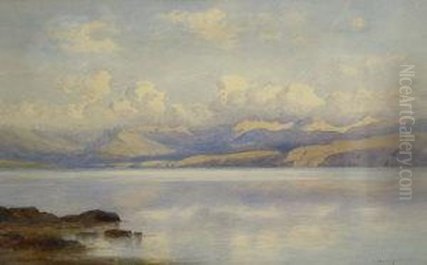 Highland Landscape; Watercolour, Signed And Dated 34, 25x37cm Oil Painting by George, Captain Drummond-Fish