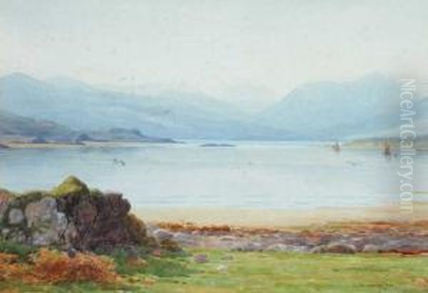 Killarney Lakes, County Kerry Oil Painting by George, Captain Drummond-Fish