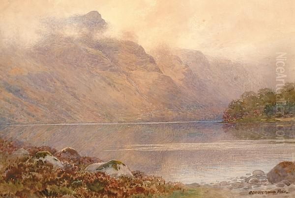 Mist Descending Over The Lakes Oil Painting by George, Captain Drummond-Fish