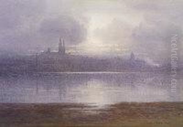 City At Daybreak Oil Painting by George, Captain Drummond-Fish